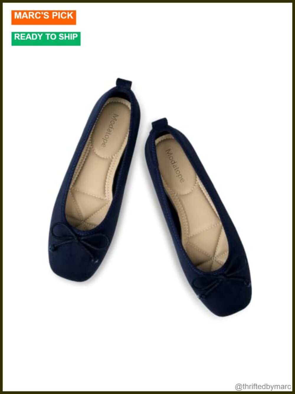 Womens Suede Ballet Flats Bow Slip On Square Toe Comfort Dress Shoes